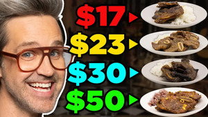 Still from Frozen vs. Fast vs. Fancy Food Taste Test
