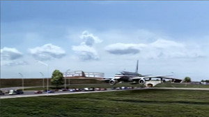 Still from 9/11 The Pentagon Attack (American Airlines Flight 77)