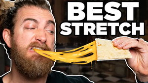 Still from What's The Stretchiest Cheese In The World?