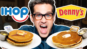 Still from IHOP vs. Denny's Taste Test | FOOD FEUDS