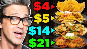 Still from Frozen vs. Fast vs. Fancy Food Taste Test