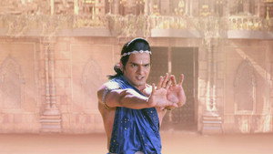 Still from Balram, Rukmi's Fierce Face-off