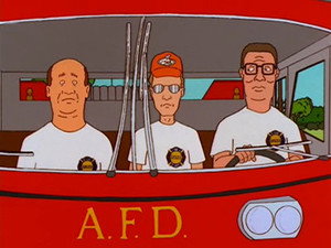 Still from A Firefighting We Will Go