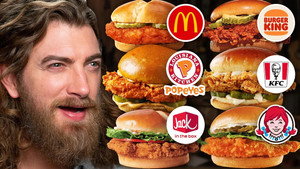 Still from Blind Spicy Chicken Sandwich Taste Test