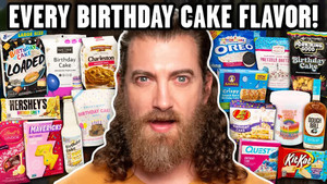Still from We Tried EVERY Birthday Snack