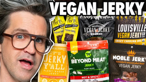 Still from Is Vegan Jerky Actually Good Now? (Taste Test)