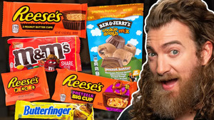 Still from Peanut Butter Candy Taste Test Tournament
