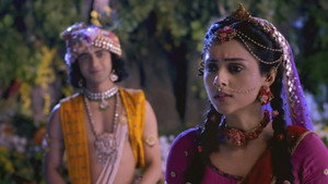 Still from Radha Seeks Krishna's Help