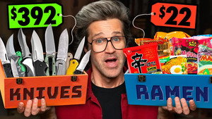Still from Cheap vs. Expensive Mystery Box (Challenge)