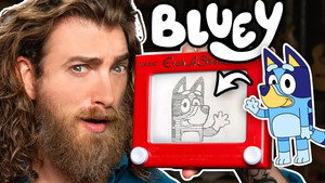 Still from 10 Second Etch A Sketch Challenge