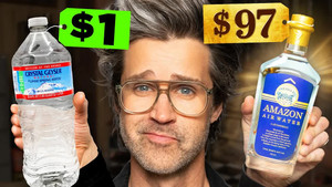 Still from $1 vs. $97 Water Taste Test