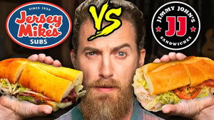Still from Jersey Mike's vs. Jimmy John's Taste Test | Food Feuds