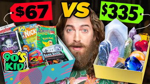 Still from Cheap vs. Expensive Mystery Box (Challenge)