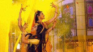 Still from Rukmini, Radha Perform Together