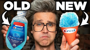 Still from Old vs. New Ways To Mouthwash
