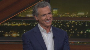 Still from March 28, 2025: Gov. Gavin Newsom, John McWhorter, Rikki Schlott