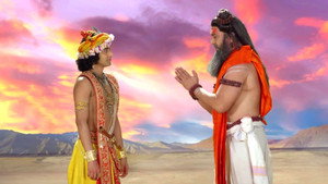 Still from Krishna Meets Sage Durvasa