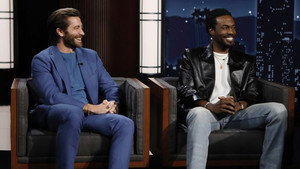 Still from Jake Gyllenhaal, Yahya Abdul-Mateen II, Eiza González, alt-J