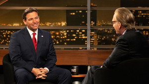 Still from September 29, 2023: Gov. Ron Desantis, Sam Harris, Mary Katharine Ham