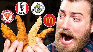 Still from Who Makes The Best Chicken Fingers? Taste Test