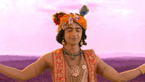 Still from Krishna Takes a Gigantic Form