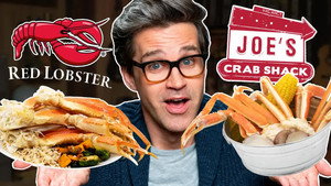 Still from Red Lobster vs. Joe's Crab Shack Taste Test
