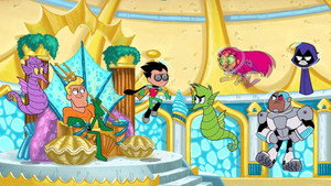Still from Finding Aquaman