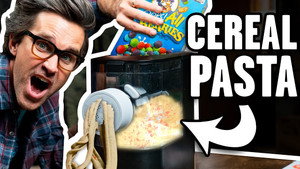 Still from We Made Pasta Out Of Cereal