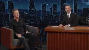 Still from 2/12/2025 Wed, Edward Norton, Chris Distefano, MJ Lenderman