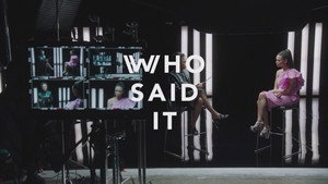 Still from Who said it? With Thandiwe Newton and Tessa Thompson