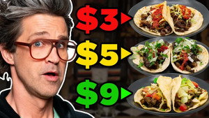 Still from Frozen vs. Fast vs. Fancy Food Taste Test
