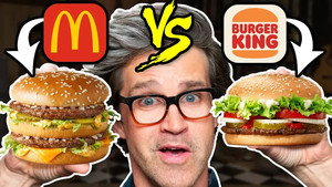 Still from McDonald's vs. Burger King Taste Test | FOOD FEUDS