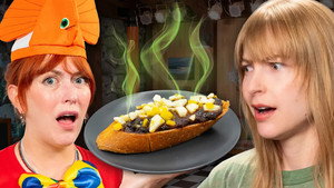 Still from Mythical Weekend - Guess The Dress Or Eat The Nasty Food