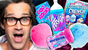 Still from What's The Best Cotton Candy Snack? Taste Test