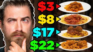Still from Frozen vs. Fast vs. Fancy Food Taste Test
