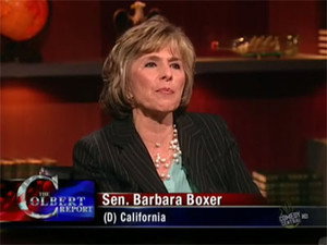 Still from Sen. Barbara Boxer