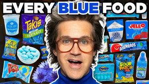 Still from We Tried EVERY Blue Food