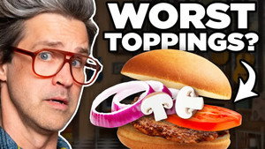 Still from What's the WORST Thing On A Burger?