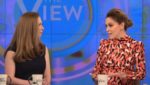 Still from Alyssa Milano and Chelsea Clinton