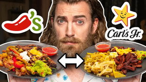 Still from Chili's & Carl's Jr. Mashup (Taste Test)