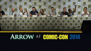 Still from Arrow at Comic-Con 2014