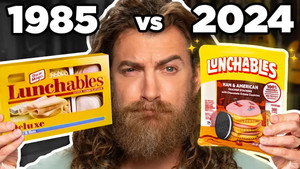 Still from 100 Years Of Kid Snacks Taste Test