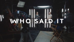 Still from Who Said It? With Evan Rachel Wood and Aaron Paul