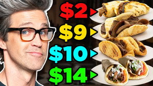 Still from Frozen vs. Fast vs. Fancy Food Taste Test