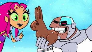 Still from The Teen Titans Go Easter Holiday Classic