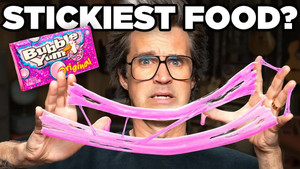 Still from What's The Stickiest Food?