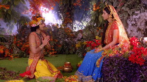 Still from Krishna's Devotion to Radha