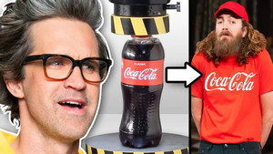 Still from Hydraulic Press vs. Human Being (Challenge)