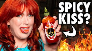 Still from Kiss The Spicy Lips Challenge