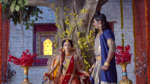 Still from Radha Defends Her Throne